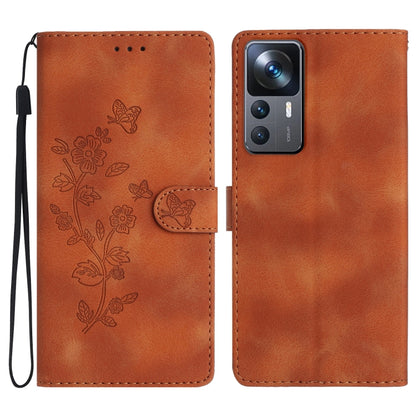 เคสโทรศัพท์หนังลายนูนดอกไม้ผีเสื้อ, For Xiaomi Redmi Note 12S, For Xiaomi Redmi 13C 4G, For Xiaomi Redmi Note 12 Pro 5G, For Xiaomi 13T, For Xiaomi Redmi Note 12 5G, For Xiaomi 13 Pro, For Xiaomi 13, For Xiaomi 12T / 12T Pro