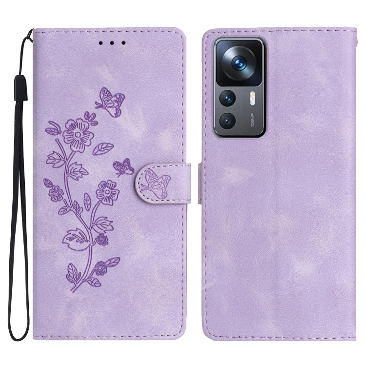 เคสโทรศัพท์หนังลายนูนดอกไม้ผีเสื้อ, For Xiaomi Redmi Note 12S, For Xiaomi Redmi 13C 4G, For Xiaomi Redmi Note 12 Pro 5G, For Xiaomi 13T, For Xiaomi Redmi Note 12 5G, For Xiaomi 13 Pro, For Xiaomi 13, For Xiaomi 12T / 12T Pro