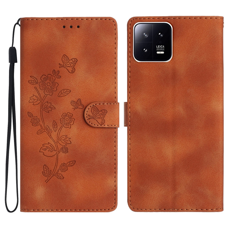 เคสโทรศัพท์หนังลายนูนดอกไม้ผีเสื้อ, For Xiaomi Redmi Note 12S, For Xiaomi Redmi 13C 4G, For Xiaomi Redmi Note 12 Pro 5G, For Xiaomi 13T, For Xiaomi Redmi Note 12 5G, For Xiaomi 13 Pro, For Xiaomi 13, For Xiaomi 12T / 12T Pro