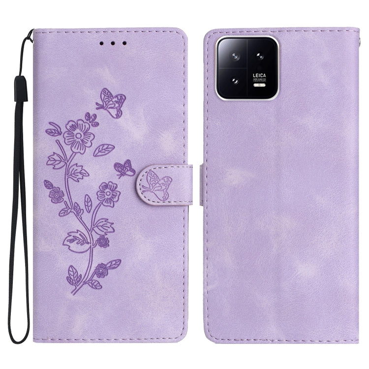 เคสโทรศัพท์หนังลายนูนดอกไม้ผีเสื้อ, For Xiaomi Redmi Note 12S, For Xiaomi Redmi 13C 4G, For Xiaomi Redmi Note 12 Pro 5G, For Xiaomi 13T, For Xiaomi Redmi Note 12 5G, For Xiaomi 13 Pro, For Xiaomi 13, For Xiaomi 12T / 12T Pro