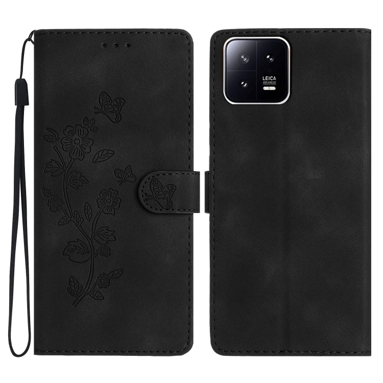 เคสโทรศัพท์หนังลายนูนดอกไม้ผีเสื้อ, For Xiaomi Redmi Note 12S, For Xiaomi Redmi 13C 4G, For Xiaomi Redmi Note 12 Pro 5G, For Xiaomi 13T, For Xiaomi Redmi Note 12 5G, For Xiaomi 13 Pro, For Xiaomi 13, For Xiaomi 12T / 12T Pro