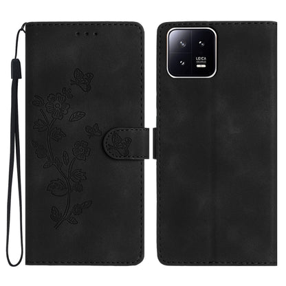 เคสโทรศัพท์หนังลายนูนดอกไม้ผีเสื้อ, For Xiaomi Redmi Note 12S, For Xiaomi Redmi 13C 4G, For Xiaomi Redmi Note 12 Pro 5G, For Xiaomi 13T, For Xiaomi Redmi Note 12 5G, For Xiaomi 13 Pro, For Xiaomi 13, For Xiaomi 12T / 12T Pro