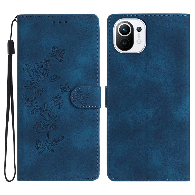 เคสโทรศัพท์หนังลายนูนดอกไม้ผีเสื้อ, For Xiaomi Redmi 10, For Xiaomi Mi 11 Lite, For Xiaomi Mi 11 Ultra, For Xiaomi Mi 11 Pro, For Xiaomi Redmi Note 10 5G, For Xiaomi Redmi 9A, For Xiaomi Redmi 9, For Xiaomi Redmi 9C