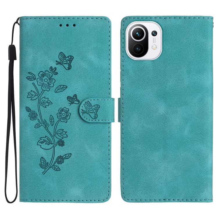 เคสโทรศัพท์หนังลายนูนดอกไม้ผีเสื้อ, For Xiaomi Redmi 10, For Xiaomi Mi 11 Lite, For Xiaomi Mi 11 Ultra, For Xiaomi Mi 11 Pro, For Xiaomi Redmi Note 10 5G, For Xiaomi Redmi 9A, For Xiaomi Redmi 9, For Xiaomi Redmi 9C
