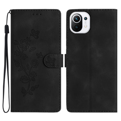 เคสโทรศัพท์หนังลายนูนดอกไม้ผีเสื้อ, For Xiaomi Redmi 10, For Xiaomi Mi 11 Lite, For Xiaomi Mi 11 Ultra, For Xiaomi Mi 11 Pro, For Xiaomi Redmi Note 10 5G, For Xiaomi Redmi 9A, For Xiaomi Redmi 9, For Xiaomi Redmi 9C