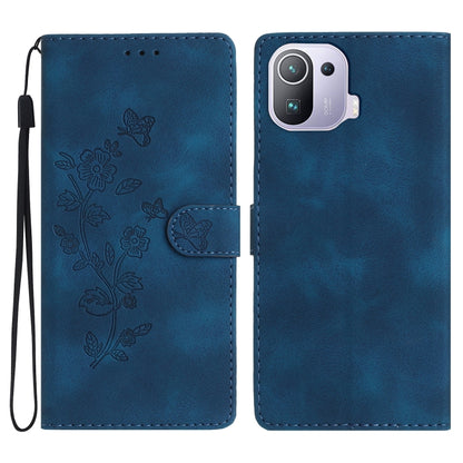 เคสโทรศัพท์หนังลายนูนดอกไม้ผีเสื้อ, For Xiaomi Redmi 10, For Xiaomi Mi 11 Lite, For Xiaomi Mi 11 Ultra, For Xiaomi Mi 11 Pro, For Xiaomi Redmi Note 10 5G, For Xiaomi Redmi 9A, For Xiaomi Redmi 9, For Xiaomi Redmi 9C