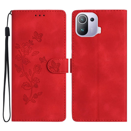 เคสโทรศัพท์หนังลายนูนดอกไม้ผีเสื้อ, For Xiaomi Redmi 10, For Xiaomi Mi 11 Lite, For Xiaomi Mi 11 Ultra, For Xiaomi Mi 11 Pro, For Xiaomi Redmi Note 10 5G, For Xiaomi Redmi 9A, For Xiaomi Redmi 9, For Xiaomi Redmi 9C