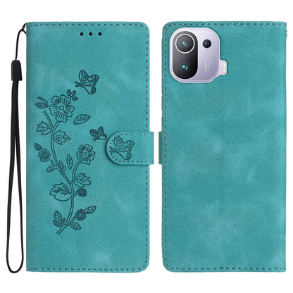เคสโทรศัพท์หนังลายนูนดอกไม้ผีเสื้อ, For Xiaomi Redmi 10, For Xiaomi Mi 11 Lite, For Xiaomi Mi 11 Ultra, For Xiaomi Mi 11 Pro, For Xiaomi Redmi Note 10 5G, For Xiaomi Redmi 9A, For Xiaomi Redmi 9, For Xiaomi Redmi 9C