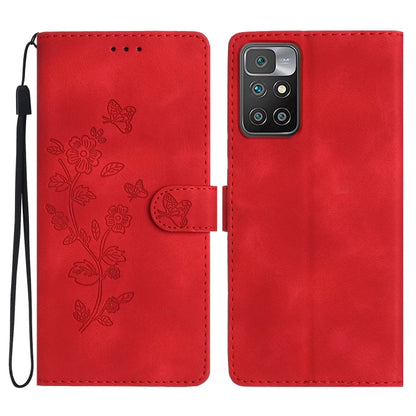 เคสโทรศัพท์หนังลายนูนดอกไม้ผีเสื้อ, For Xiaomi Redmi 10, For Xiaomi Mi 11 Lite, For Xiaomi Mi 11 Ultra, For Xiaomi Mi 11 Pro, For Xiaomi Redmi Note 10 5G, For Xiaomi Redmi 9A, For Xiaomi Redmi 9, For Xiaomi Redmi 9C
