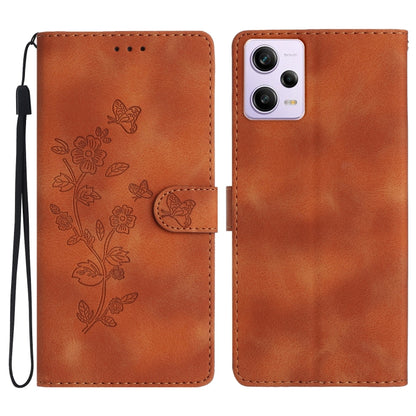 เคสโทรศัพท์หนังลายนูนดอกไม้ผีเสื้อ, For Xiaomi Redmi Note 12S, For Xiaomi Redmi 13C 4G, For Xiaomi Redmi Note 12 Pro 5G, For Xiaomi 13T, For Xiaomi Redmi Note 12 5G, For Xiaomi 13 Pro, For Xiaomi 13, For Xiaomi 12T / 12T Pro