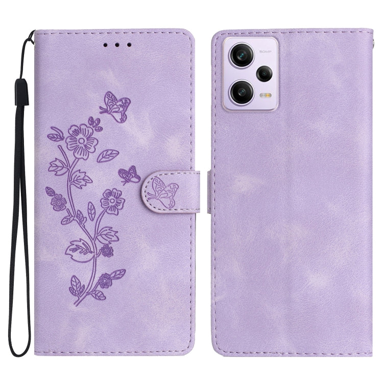 เคสโทรศัพท์หนังลายนูนดอกไม้ผีเสื้อ, For Xiaomi Redmi Note 12S, For Xiaomi Redmi 13C 4G, For Xiaomi Redmi Note 12 Pro 5G, For Xiaomi 13T, For Xiaomi Redmi Note 12 5G, For Xiaomi 13 Pro, For Xiaomi 13, For Xiaomi 12T / 12T Pro
