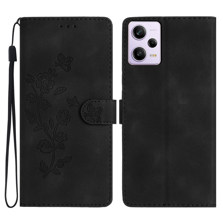 เคสโทรศัพท์หนังลายนูนดอกไม้ผีเสื้อ, For Xiaomi Redmi Note 12S, For Xiaomi Redmi 13C 4G, For Xiaomi Redmi Note 12 Pro 5G, For Xiaomi 13T, For Xiaomi Redmi Note 12 5G, For Xiaomi 13 Pro, For Xiaomi 13, For Xiaomi 12T / 12T Pro