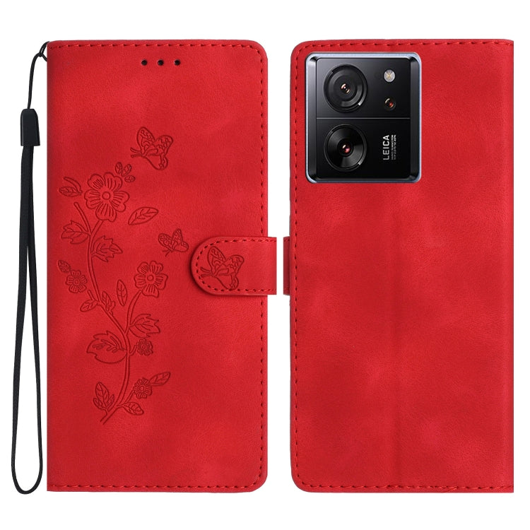 เคสโทรศัพท์หนังลายนูนดอกไม้ผีเสื้อ, For Xiaomi Redmi Note 12S, For Xiaomi Redmi 13C 4G, For Xiaomi Redmi Note 12 Pro 5G, For Xiaomi 13T, For Xiaomi Redmi Note 12 5G, For Xiaomi 13 Pro, For Xiaomi 13, For Xiaomi 12T / 12T Pro