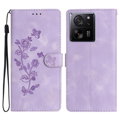เคสโทรศัพท์หนังลายนูนดอกไม้ผีเสื้อ, For Xiaomi Redmi Note 12S, For Xiaomi Redmi 13C 4G, For Xiaomi Redmi Note 12 Pro 5G, For Xiaomi 13T, For Xiaomi Redmi Note 12 5G, For Xiaomi 13 Pro, For Xiaomi 13, For Xiaomi 12T / 12T Pro