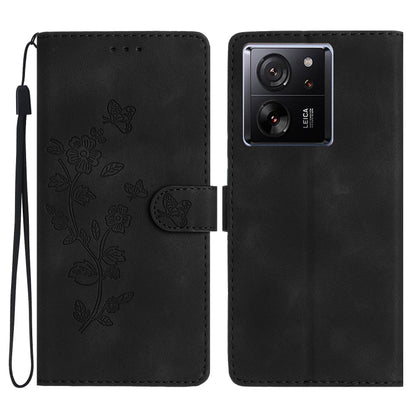 เคสโทรศัพท์หนังลายนูนดอกไม้ผีเสื้อ, For Xiaomi Redmi Note 12S, For Xiaomi Redmi 13C 4G, For Xiaomi Redmi Note 12 Pro 5G, For Xiaomi 13T, For Xiaomi Redmi Note 12 5G, For Xiaomi 13 Pro, For Xiaomi 13, For Xiaomi 12T / 12T Pro