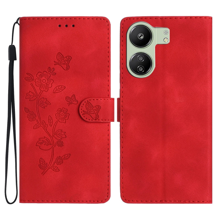 เคสโทรศัพท์หนังลายนูนดอกไม้ผีเสื้อ, For Xiaomi Redmi Note 12S, For Xiaomi Redmi 13C 4G, For Xiaomi Redmi Note 12 Pro 5G, For Xiaomi 13T, For Xiaomi Redmi Note 12 5G, For Xiaomi 13 Pro, For Xiaomi 13, For Xiaomi 12T / 12T Pro