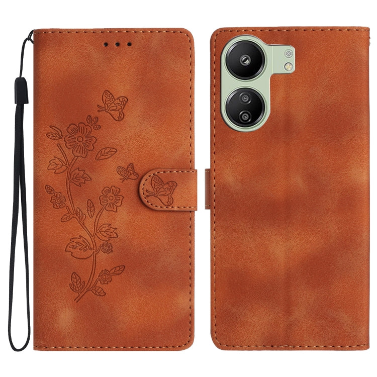 เคสโทรศัพท์หนังลายนูนดอกไม้ผีเสื้อ, For Xiaomi Redmi Note 12S, For Xiaomi Redmi 13C 4G, For Xiaomi Redmi Note 12 Pro 5G, For Xiaomi 13T, For Xiaomi Redmi Note 12 5G, For Xiaomi 13 Pro, For Xiaomi 13, For Xiaomi 12T / 12T Pro