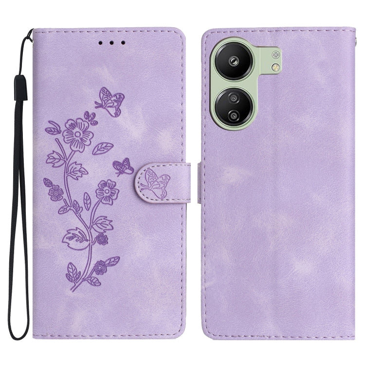 เคสโทรศัพท์หนังลายนูนดอกไม้ผีเสื้อ, For Xiaomi Redmi Note 12S, For Xiaomi Redmi 13C 4G, For Xiaomi Redmi Note 12 Pro 5G, For Xiaomi 13T, For Xiaomi Redmi Note 12 5G, For Xiaomi 13 Pro, For Xiaomi 13, For Xiaomi 12T / 12T Pro