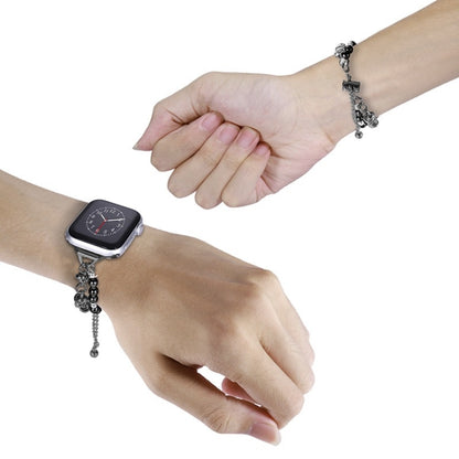 สายนาฬิกาโลหะสร้อยข้อมือมุก, For Apple Watch Ultra 49mm, For Apple Watch SE 2023 44mm, For Apple Watch 8 41mm, For Apple Watch SE 2023 40mm, For Apple Watch 8 45mm, For Apple Watch Ultra 2 49mm, For Apple Watch SE 2022 40mm, For Apple Watch Series 9 45...