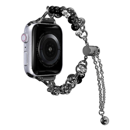สายนาฬิกาโลหะสร้อยข้อมือมุก, For Apple Watch Ultra 49mm, For Apple Watch SE 2023 44mm, For Apple Watch 8 41mm, For Apple Watch SE 2023 40mm, For Apple Watch 8 45mm, For Apple Watch Ultra 2 49mm, For Apple Watch SE 2022 40mm, For Apple Watch Series 9 45...