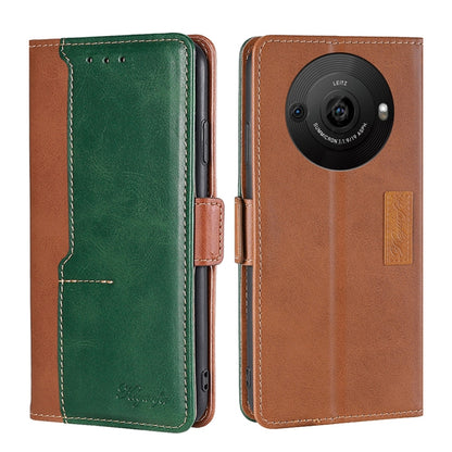เคสโทรศัพท์หนังหัวเข็มขัดด้านข้างสีตัดกัน, For Sharp Aquos R10, For Sharp Aqous wish5, For Sharp Aquos R8 Pro SH-51D, For Sharp Aquos R8 SH-52D, For Sharp Aqous Wish 3