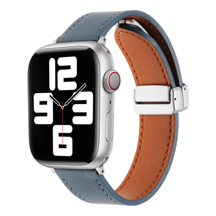 สายนาฬิกาหนังหัวเข็มขัดแม่เหล็กผิวสัมผัส, For Apple Watch 42mm, For Apple Watch Serie 3 38mm, For Apple Watch 38mm, For Apple Watch Serie 3 42mm, For Apple Watch Serie 2 42mm, For Apple Watch Serie 2 38mm