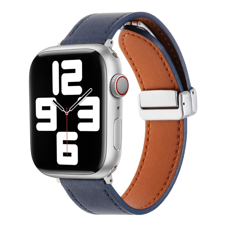 สายนาฬิกาหนังหัวเข็มขัดแม่เหล็กผิวสัมผัส, For Apple Watch 42mm, For Apple Watch Serie 3 38mm, For Apple Watch 38mm, For Apple Watch Serie 3 42mm, For Apple Watch Serie 2 42mm, For Apple Watch Serie 2 38mm