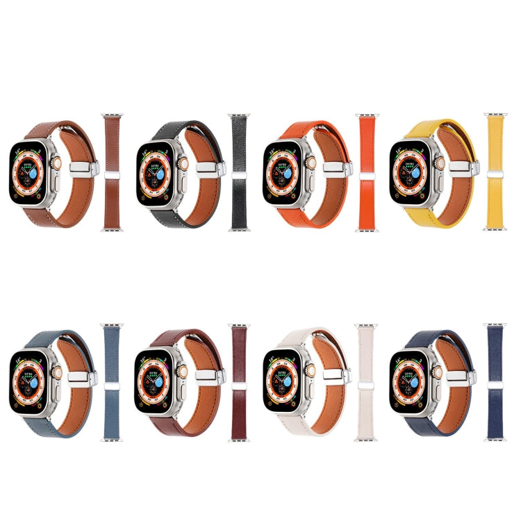 สายนาฬิกาหนังหัวเข็มขัดแม่เหล็กผิวสัมผัส, For Apple Watch 42mm, For Apple Watch Serie 3 38mm, For Apple Watch 38mm, For Apple Watch Serie 3 42mm, For Apple Watch Serie 2 42mm, For Apple Watch Serie 2 38mm