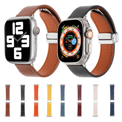 สายนาฬิกาหนังหัวเข็มขัดแม่เหล็กผิวสัมผัส, For Apple Watch 42mm, For Apple Watch Serie 3 38mm, For Apple Watch 38mm, For Apple Watch Serie 3 42mm, For Apple Watch Serie 2 42mm, For Apple Watch Serie 2 38mm