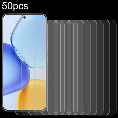50 ชิ้น 0.26mm 9H 2.5D ฟิล์มกระจกนิรภัย, For Honor Play 70C 4G, For Honor X5d Plus 4G, For Honor Play 11C 5G, For Honor Play 11 Plus 5G, For Honor Play 80 Plus 5G, For Honor 600 Pro Global, For Honor 600 Global, For Honor Play10A 4G                    ...