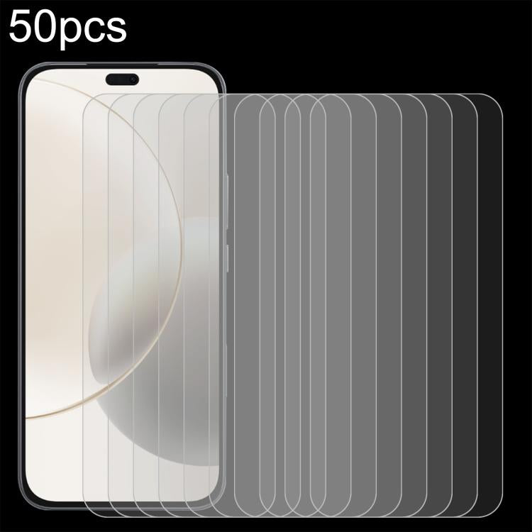 50 ชิ้น 0.26mm 9H 2.5D ฟิล์มกระจกนิรภัย, For Honor Play 70C 4G, For Honor X5d Plus 4G, For Honor Play 11C 5G, For Honor Play 11 Plus 5G, For Honor Play 80 Plus 5G, For Honor 600 Pro Global, For Honor 600 Global, For Honor Play10A 4G                    ...
