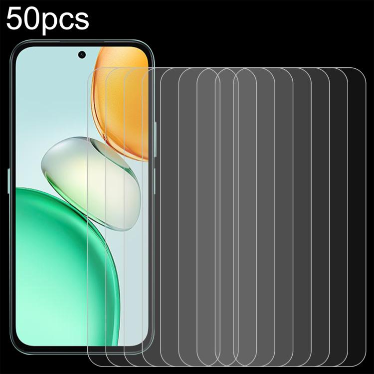 50 ชิ้น 0.26mm 9H 2.5D ฟิล์มกระจกนิรภัย, For Honor Play 70C 4G, For Honor X5d Plus 4G, For Honor Play 11C 5G, For Honor Play 11 Plus 5G, For Honor Play 80 Plus 5G, For Honor 600 Pro Global, For Honor 600 Global, For Honor Play10A 4G                    ...