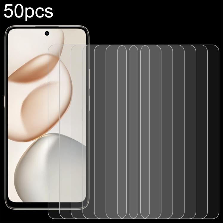 50 ชิ้น 0.26mm 9H 2.5D ฟิล์มกระจกนิรภัย, For Honor Play 70C 4G, For Honor X5d Plus 4G, For Honor Play 11C 5G, For Honor Play 11 Plus 5G, For Honor Play 80 Plus 5G, For Honor 600 Pro Global, For Honor 600 Global, For Honor Play10A 4G                    ...
