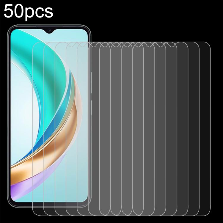 50 ชิ้น 0.26mm 9H 2.5D ฟิล์มกระจกนิรภัย, For Honor Play 70C 4G, For Honor X5d Plus 4G, For Honor Play 11C 5G, For Honor Play 11 Plus 5G, For Honor Play 80 Plus 5G, For Honor 600 Pro Global, For Honor 600 Global, For Honor Play10A 4G                    ...
