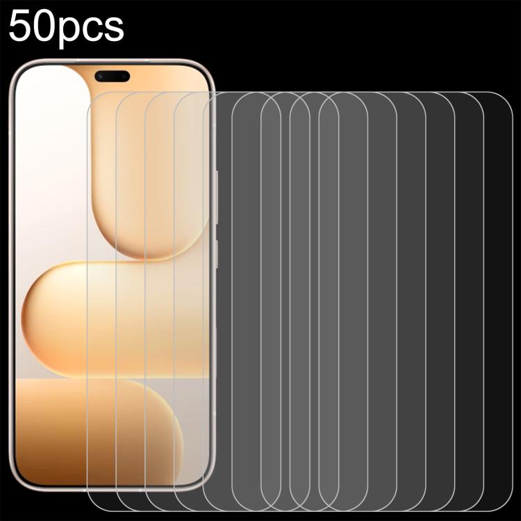 50 ชิ้น 0.26mm 9H 2.5D ฟิล์มกระจกนิรภัย, For Honor Play 70C 4G, For Honor X5d Plus 4G, For Honor Play 11C 5G, For Honor Play 11 Plus 5G, For Honor Play 80 Plus 5G, For Honor 600 Pro Global, For Honor 600 Global, For Honor Play10A 4G                    ...
