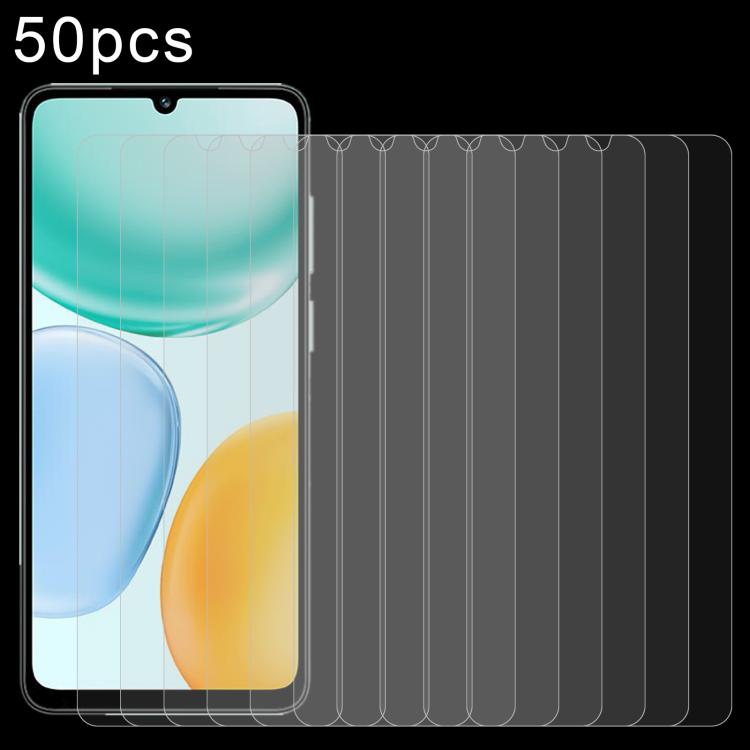 50 ชิ้น 0.26mm 9H 2.5D ฟิล์มกระจกนิรภัย, For Honor Play 70C 4G, For Honor X5d Plus 4G, For Honor Play 11C 5G, For Honor Play 11 Plus 5G, For Honor Play 80 Plus 5G, For Honor 600 Pro Global, For Honor 600 Global, For Honor Play10A 4G                    ...