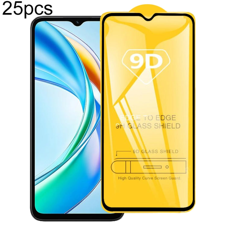 25 ชิ้น 9D กาวเต็มหน้าจอฟิล์มกระจกนิรภัย, For Honor Play 70C 4G, For Honor X5d Plus 4G, For Honor Magic8, For Honor Play 70 Plus, For Honor X5c Plus, For Honor 400 Smart, For Honor X70 5G, For Honor X6c 4G, For Honor GT Pro, For Honor X60 GT           ...