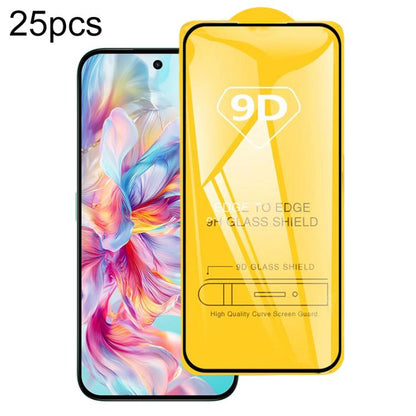 25 ชิ้น 9D กาวเต็มหน้าจอฟิล์มกระจกนิรภัย, For Honor Play 70C 4G, For Honor X5d Plus 4G, For Honor Magic8, For Honor Play 70 Plus, For Honor X5c Plus, For Honor 400 Smart, For Honor X70 5G, For Honor X6c 4G, For Honor GT Pro, For Honor X60 GT           ...