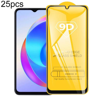 25 ชิ้น 9D กาวเต็มหน้าจอฟิล์มกระจกนิรภัย, For Honor Play 70C 4G, For Honor X5d Plus 4G, For Honor Magic8, For Honor Play 70 Plus, For Honor X5c Plus, For Honor 400 Smart, For Honor X70 5G, For Honor X6c 4G, For Honor GT Pro, For Honor X60 GT           ...