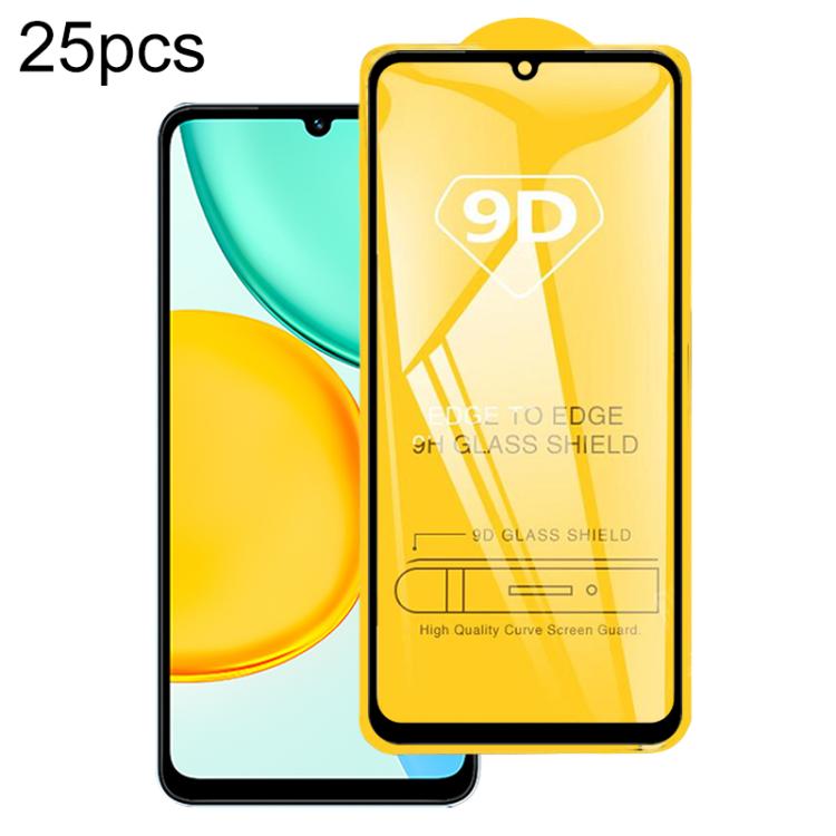 25 ชิ้น 9D กาวเต็มหน้าจอฟิล์มกระจกนิรภัย, For Honor Play 70C 4G, For Honor X5d Plus 4G, For Honor Magic8, For Honor Play 70 Plus, For Honor X5c Plus, For Honor 400 Smart, For Honor X70 5G, For Honor X6c 4G, For Honor GT Pro, For Honor X60 GT           ...