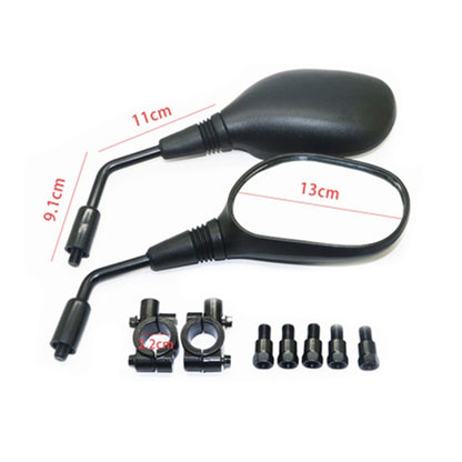 สำหรับรถจักรยานยนต์/รถยนต์ไฟฟ้า/UTV/ATV ZF001-176 Universal กระจกมองหลังกระจกมองหลังกระจกสะท้อนแสง, ZF001-176