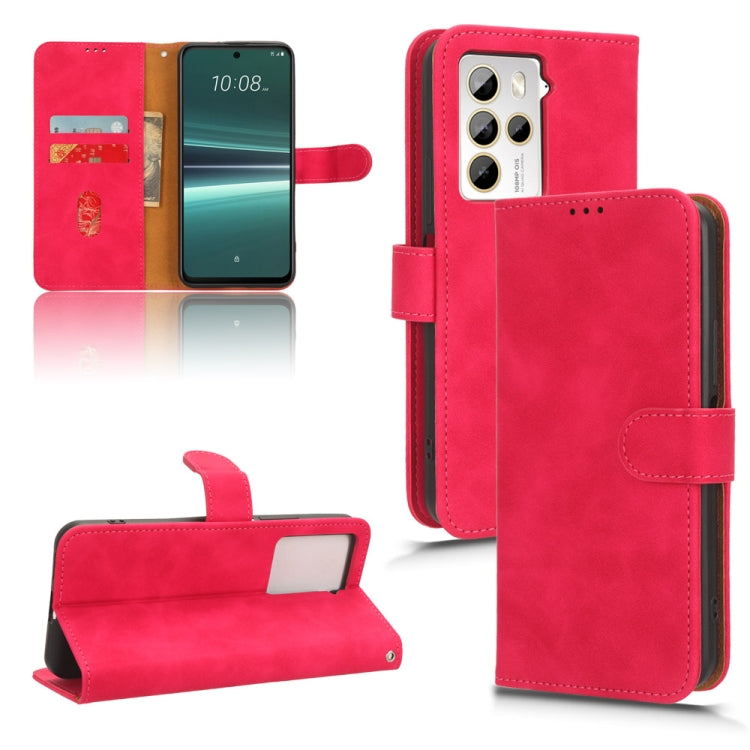 Skin Feel เคสโทรศัพท์หนังแบบแม่เหล็กพลิก, For HTC U24 Pro, For HTC U23 Pro