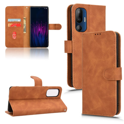 Skin Feel เคสโทรศัพท์หนังแบบแม่เหล็กพลิก, For HTC U24 Pro, For HTC U23 Pro