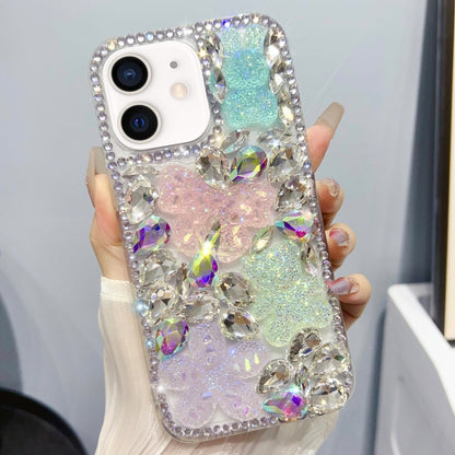เคสโทรศัพท์ TPU เพชรโบว์โบว์คริสตัลน้ำแข็ง, For iPhone 11