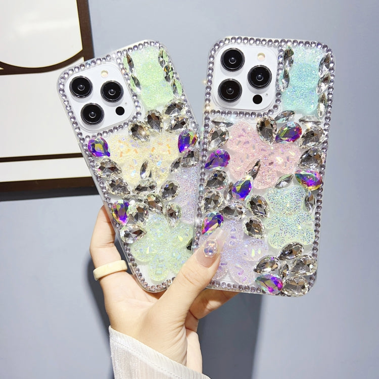 เคสโทรศัพท์ TPU เพชรโบว์โบว์คริสตัลน้ำแข็ง, For iPhone 11