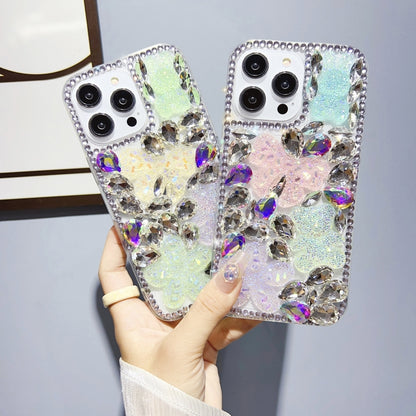 เคสโทรศัพท์ TPU เพชรโบว์โบว์คริสตัลน้ำแข็ง, For iPhone 11