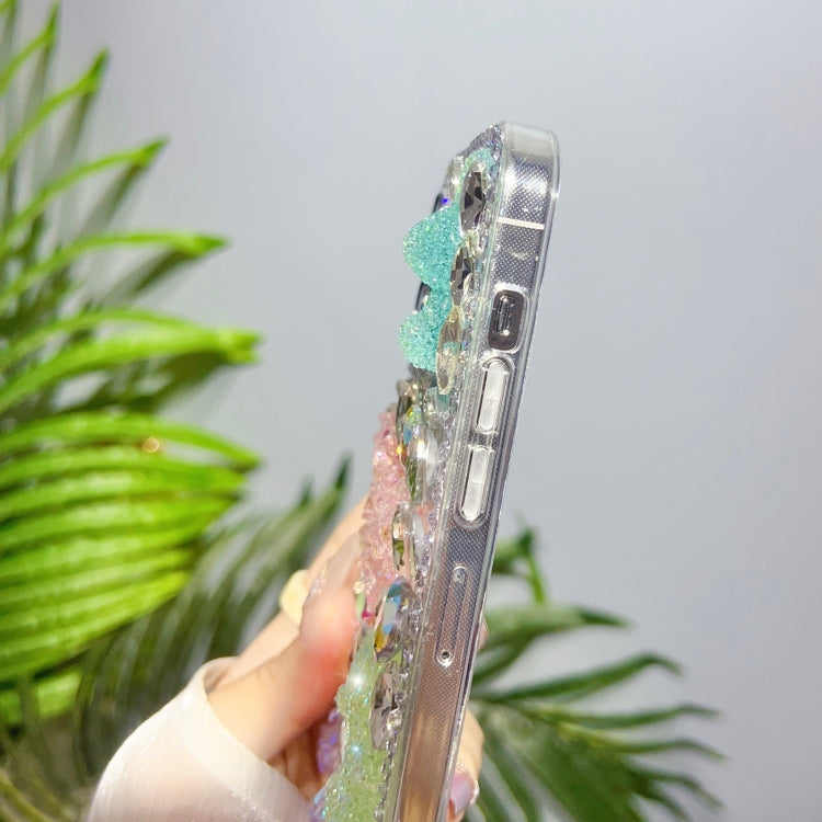 เคสโทรศัพท์ TPU เพชรโบว์โบว์คริสตัลน้ำแข็ง, For iPhone 11