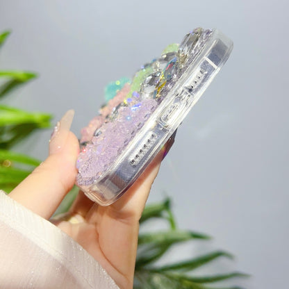 เคสโทรศัพท์ TPU เพชรโบว์โบว์คริสตัลน้ำแข็ง, For iPhone 11