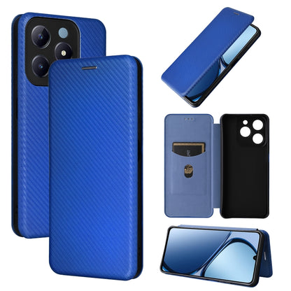 เคสโทรศัพท์หนังพลิกพื้นผิวคาร์บอนไฟเบอร์, For Realme Neo7x 5G, For Realme P3 Pro 5G, For Realme 14 Pro 5G Global, For Realme C75 4G, For Realme CT7 Pro, For Realme 13 Pro / 13 Pro+, For Realme GT 6 / GT 6T, For Realme GT Neo6 / GT Neo6 SE              ...