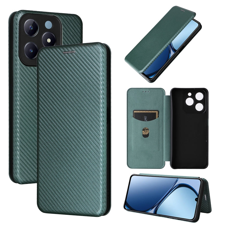 เคสโทรศัพท์หนังพลิกพื้นผิวคาร์บอนไฟเบอร์, For Realme Neo7x 5G, For Realme P3 Pro 5G, For Realme 14 Pro 5G Global, For Realme C75 4G, For Realme CT7 Pro, For Realme 13 Pro / 13 Pro+, For Realme GT 6 / GT 6T, For Realme GT Neo6 / GT Neo6 SE              ...